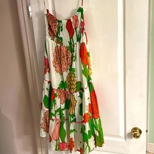 Olivia James the label smocked waist maxi skirt